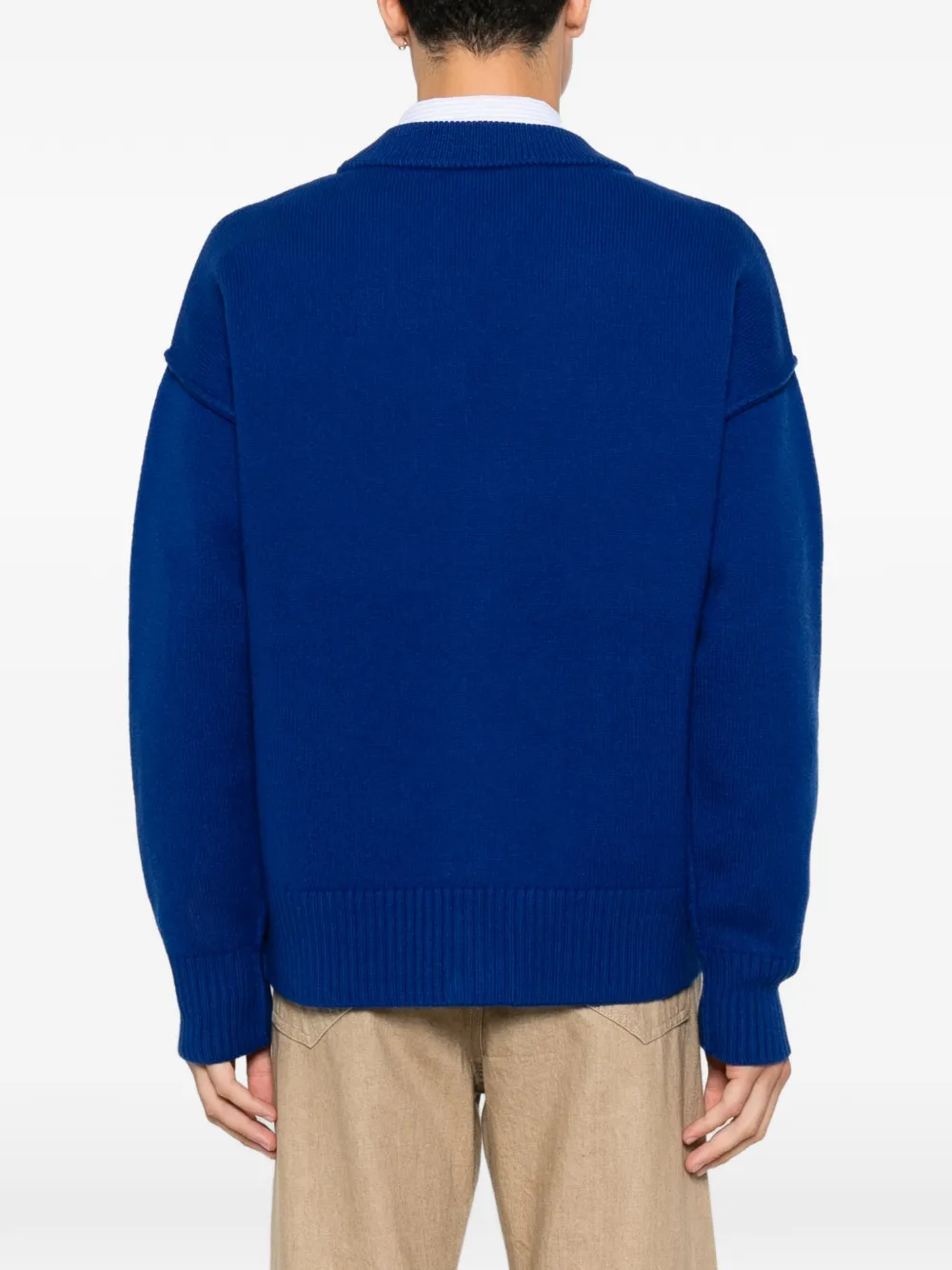 AMI Paris Ami de Coeur vest Blauw