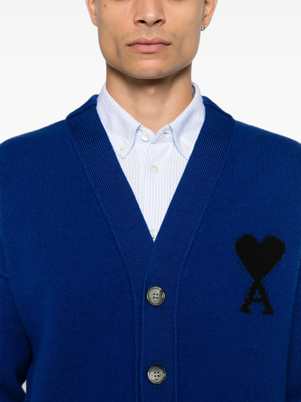 AMI Paris Ami de Coeur vest Blauw