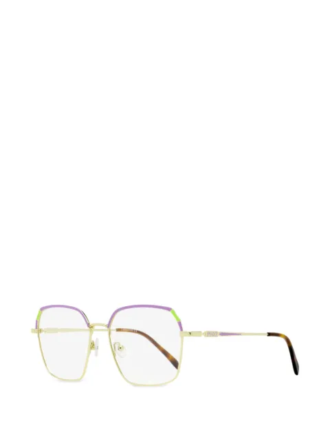 PUCCI logo-motif geometric-frame glasses