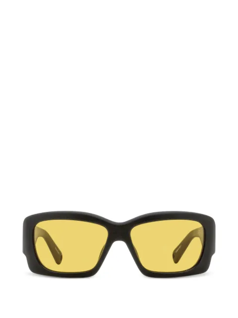 Jacquemus x Linda Farrow Croisiere rectangular sunglasses in matt black