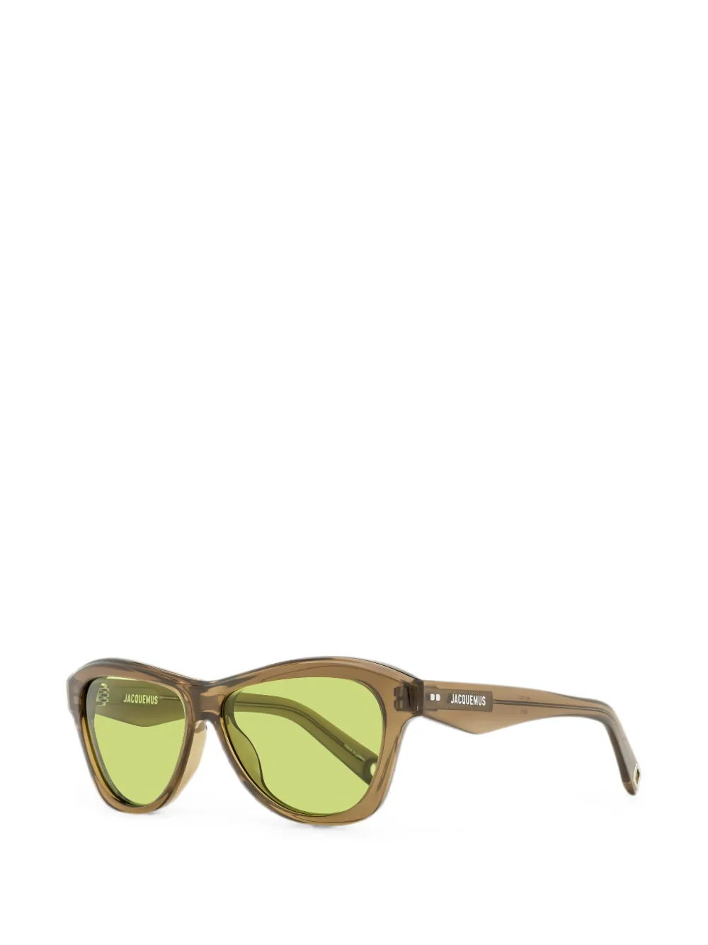 Jacquemus Palmier zonnebril Bruin