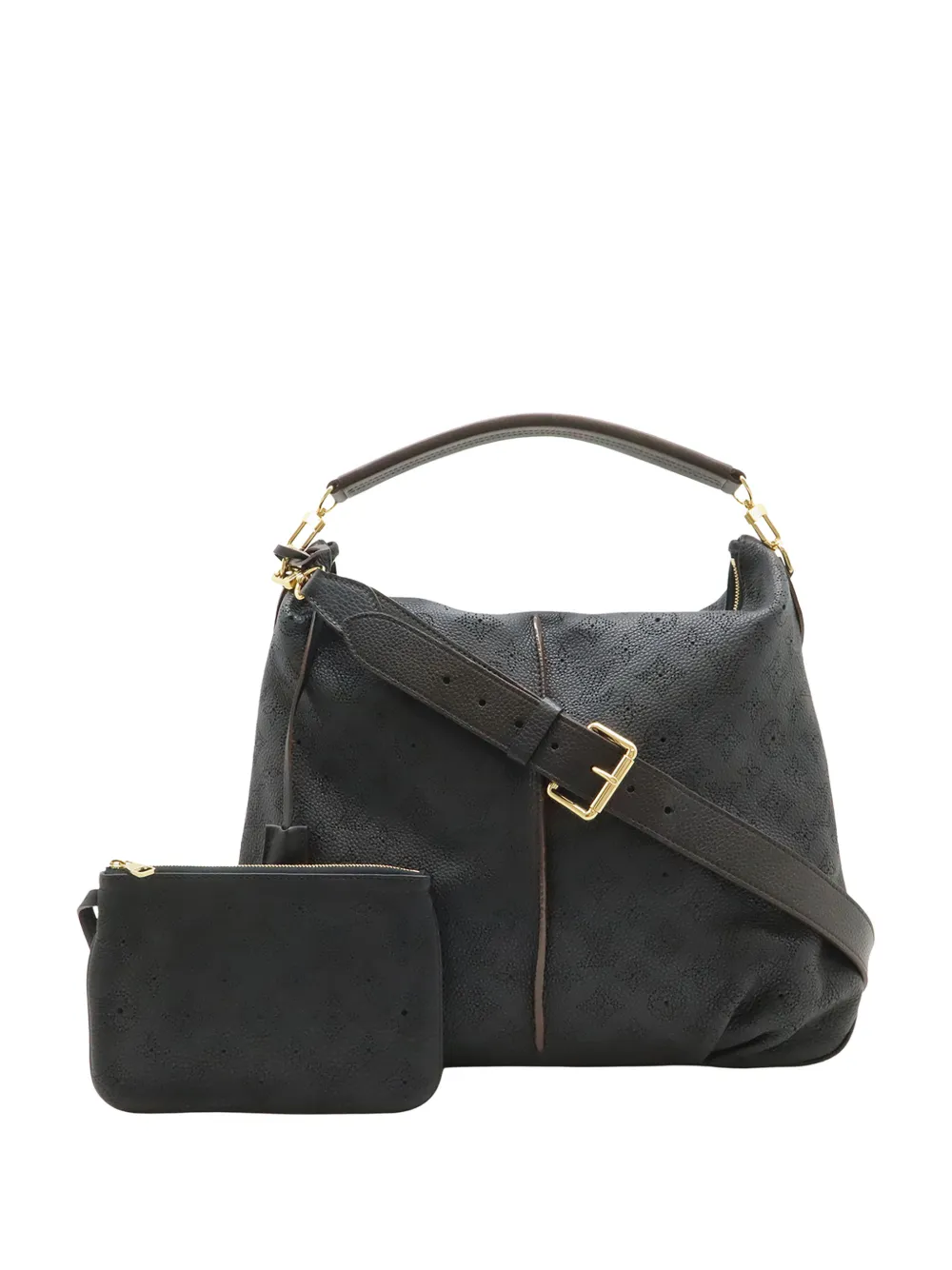 Louis Vuitton Pre-Owned 2012 Monogram Mahina Selene MM satchel - Nero