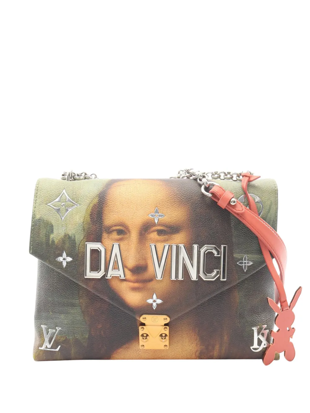Louis Vuitton Pre-Owned 2015-2026 Jeff Koons Masters Collection Da Vinci Chain Bag satchel - Braun