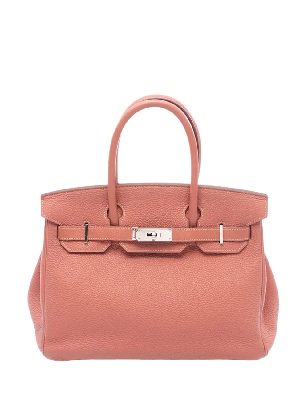 Pre-owned Hermes 2013 Togo Birkin Retourne 30 Handbag In Pink