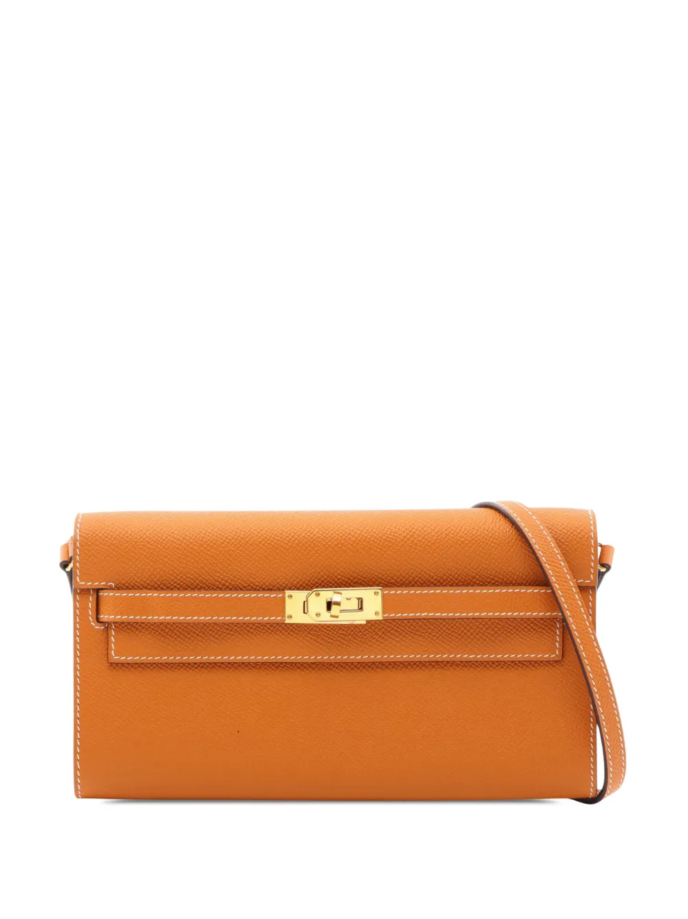 Hermès Pre-Owned 2023 Epsom Kelly To Go Wallet crossbody bag - Marrone
