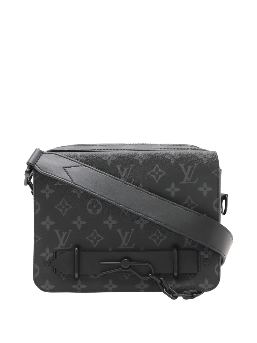 Louis Vuitton Pre-Owned 2020-2025 Monogram Eclipse Steamer Messenger crossbody bag - Nero