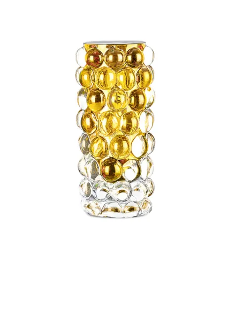 Skogsberg&Smart Mini Hurricane Boule Vase mit Hahnentrittmuster