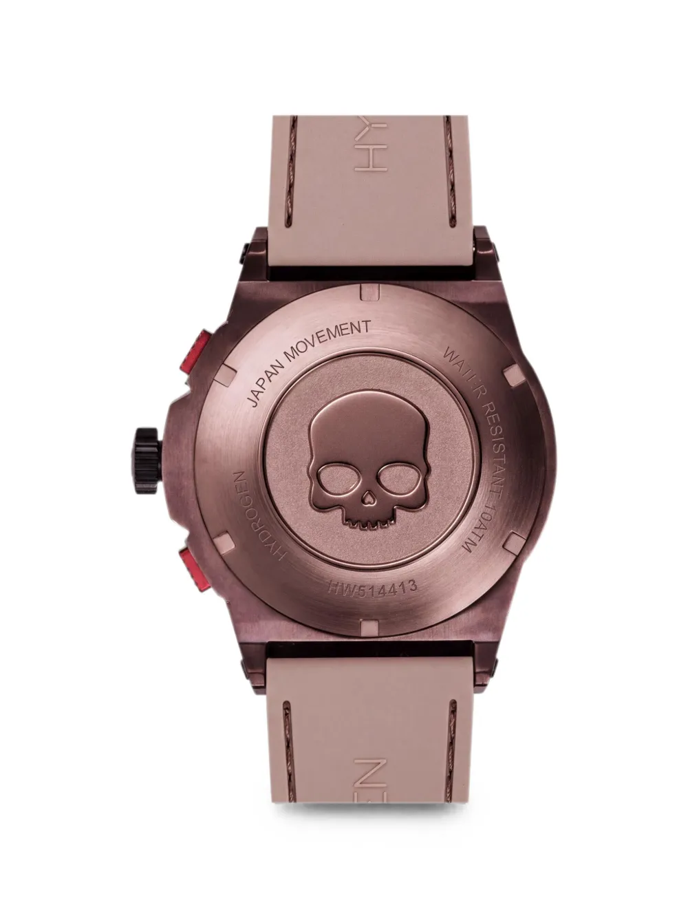 Hydrogen Otto 44mm chronograph watch - Braun