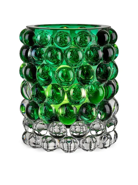 Skogsberg&Smart Mittelgroße Hurricane Boule Vase mit Hahnentrittmuster