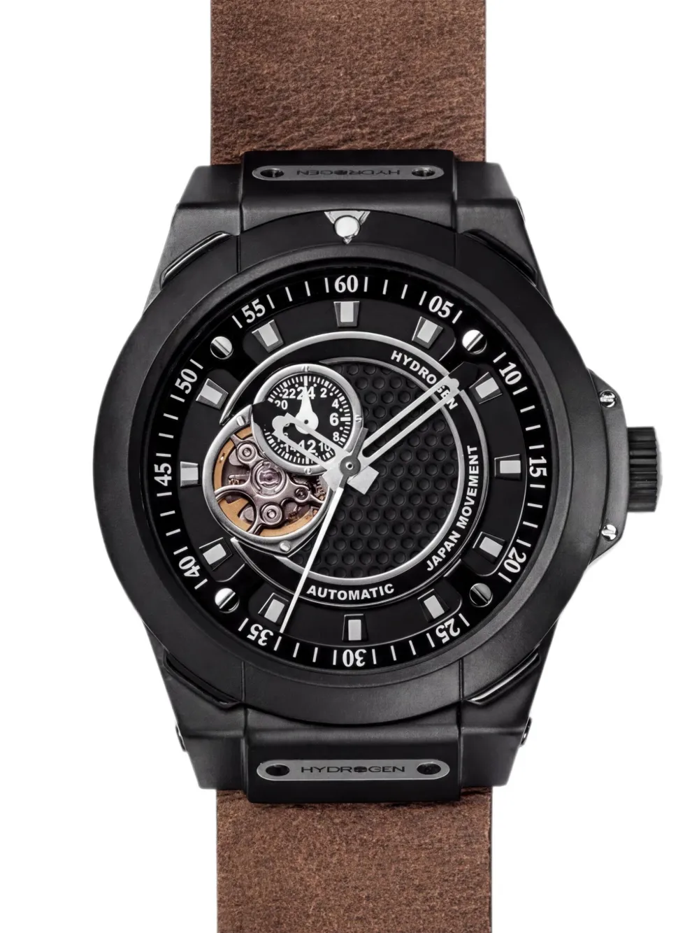 Hydrogen Vento 44mm skeleton dial watch - Schwarz