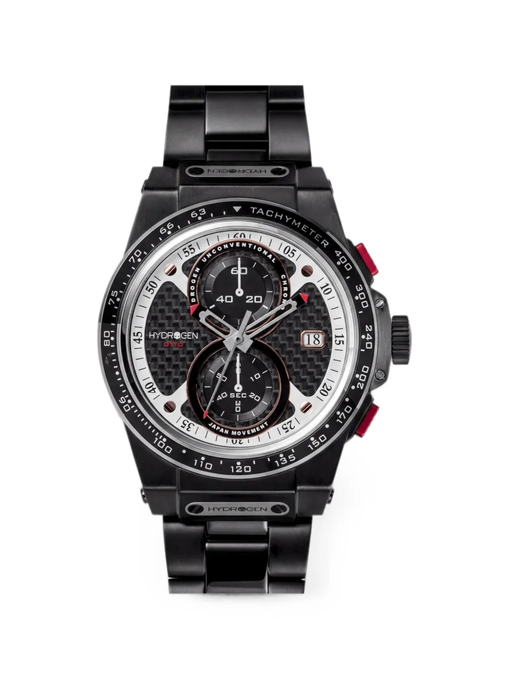 Hydrogen Otto 44mm Chronograph watch - Nero