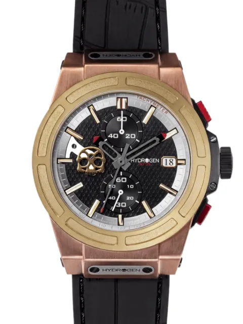 Hydrogen reloj Otto con cronógrafo de 44 mm y motivo de calavera