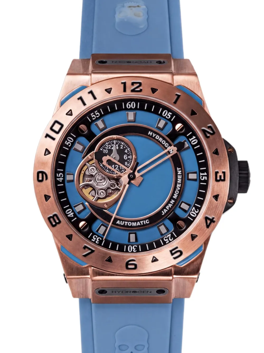 Hydrogen Vento 40mm skeleton dial automatic watch - Blau
