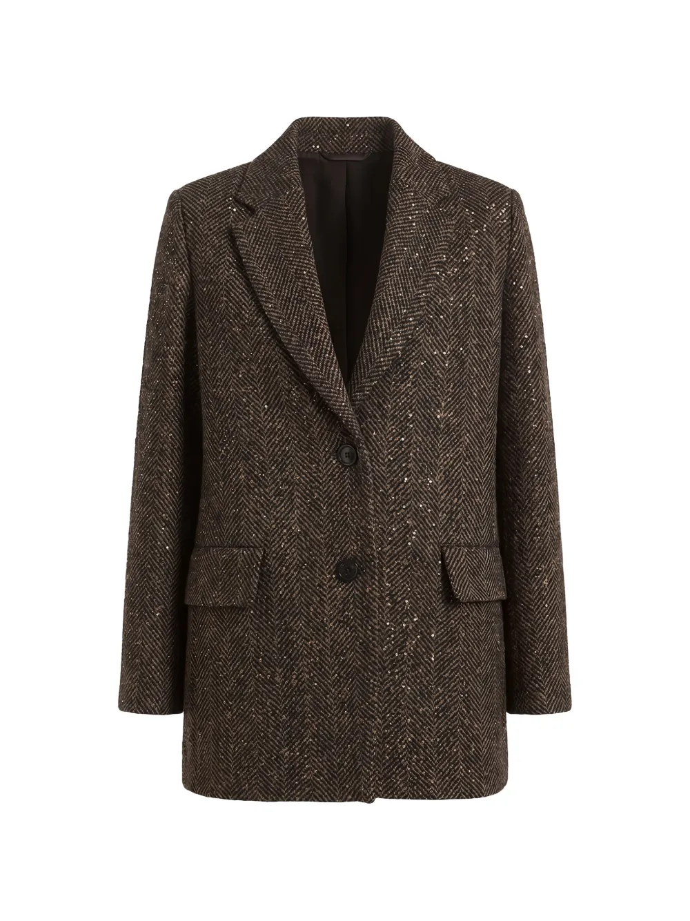Peserico sequin-embellished herringbone blazer