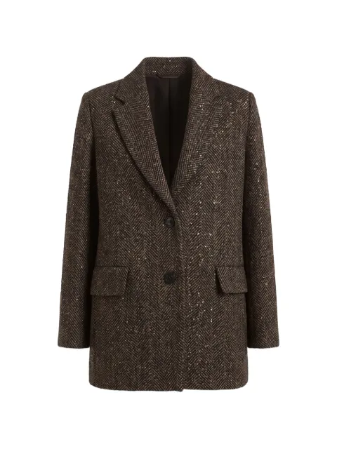 Peserico blazer con lentejuelas y motivo de espiga
