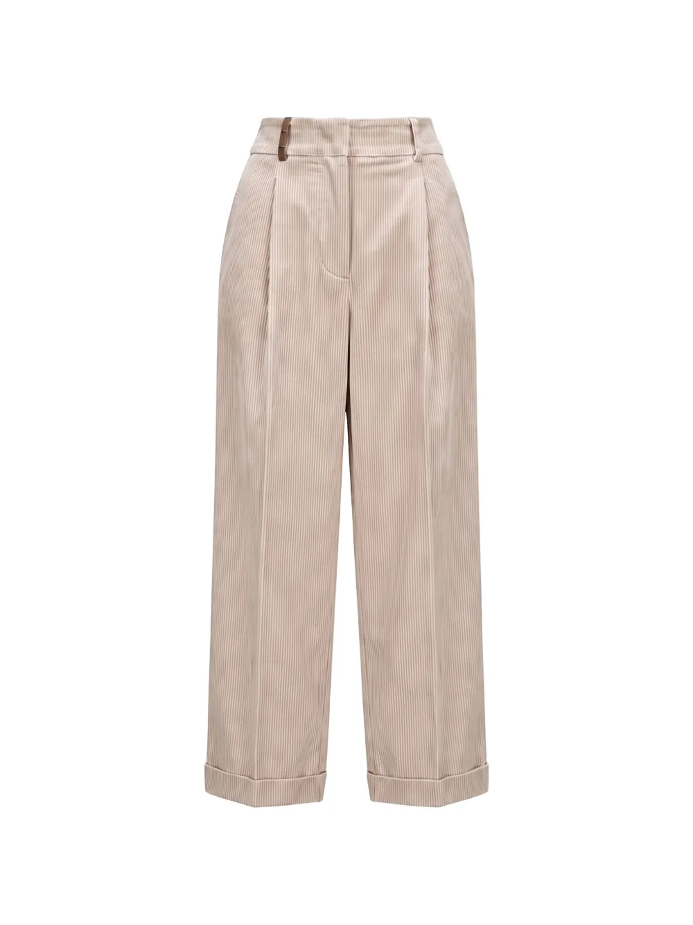 Peserico corduroy pleated trousers Beige