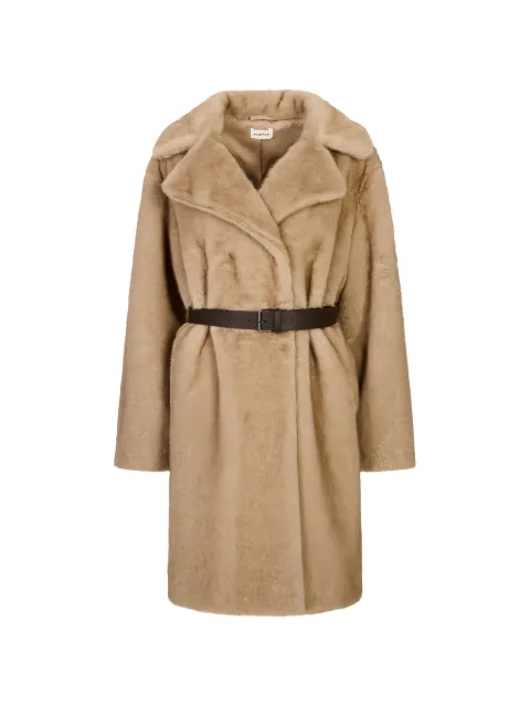 P.A.R.O.S.H. Pulse belted faux-fur coat