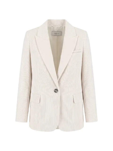 Peserico corduroy single-breasted blazer
