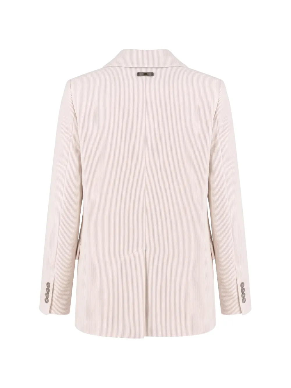 Peserico Ribfluwelen blazer met enkele rij knopen Beige