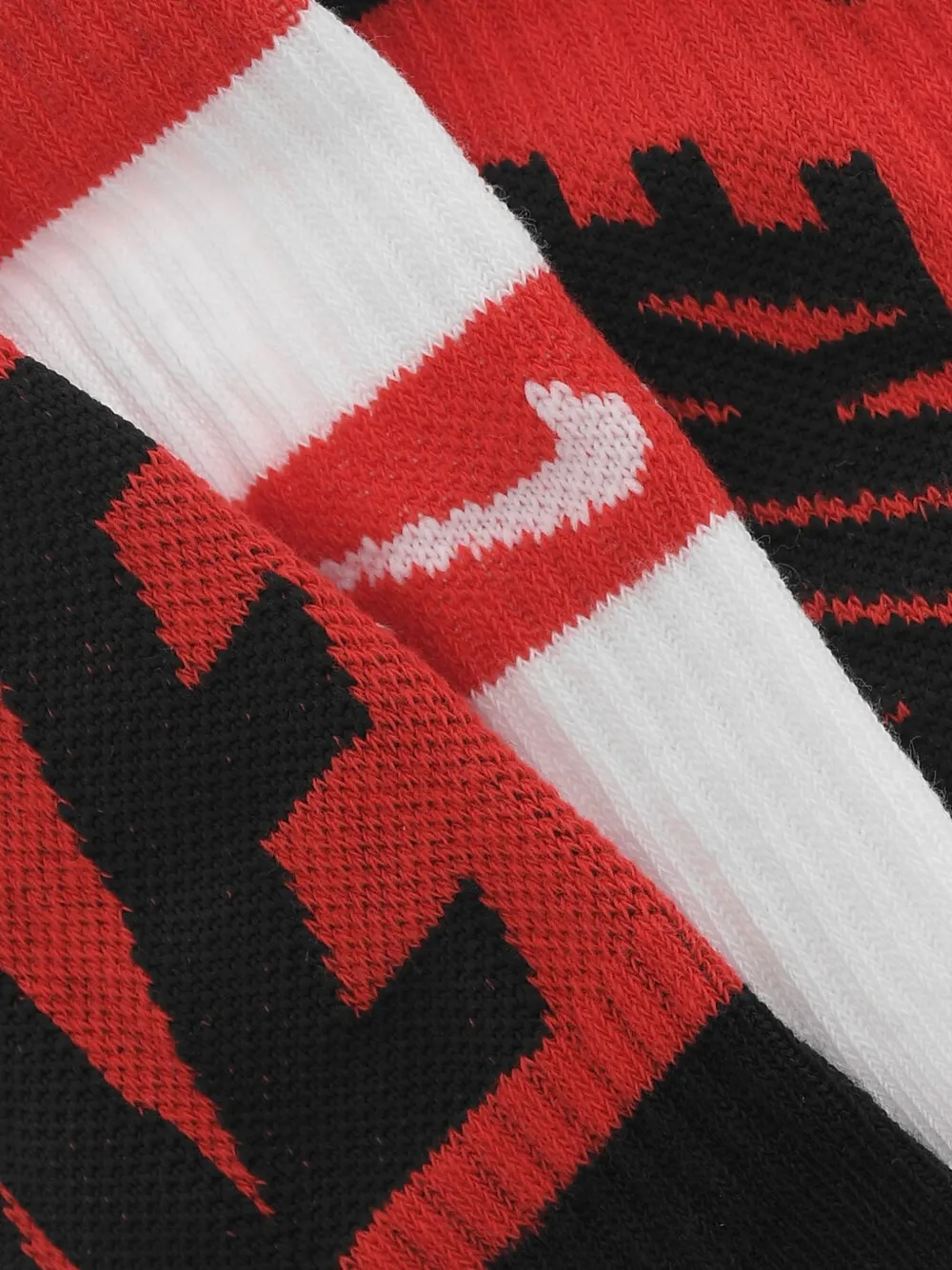 Nike Kids Dri-Fit logo-print socks (set of three) Rood