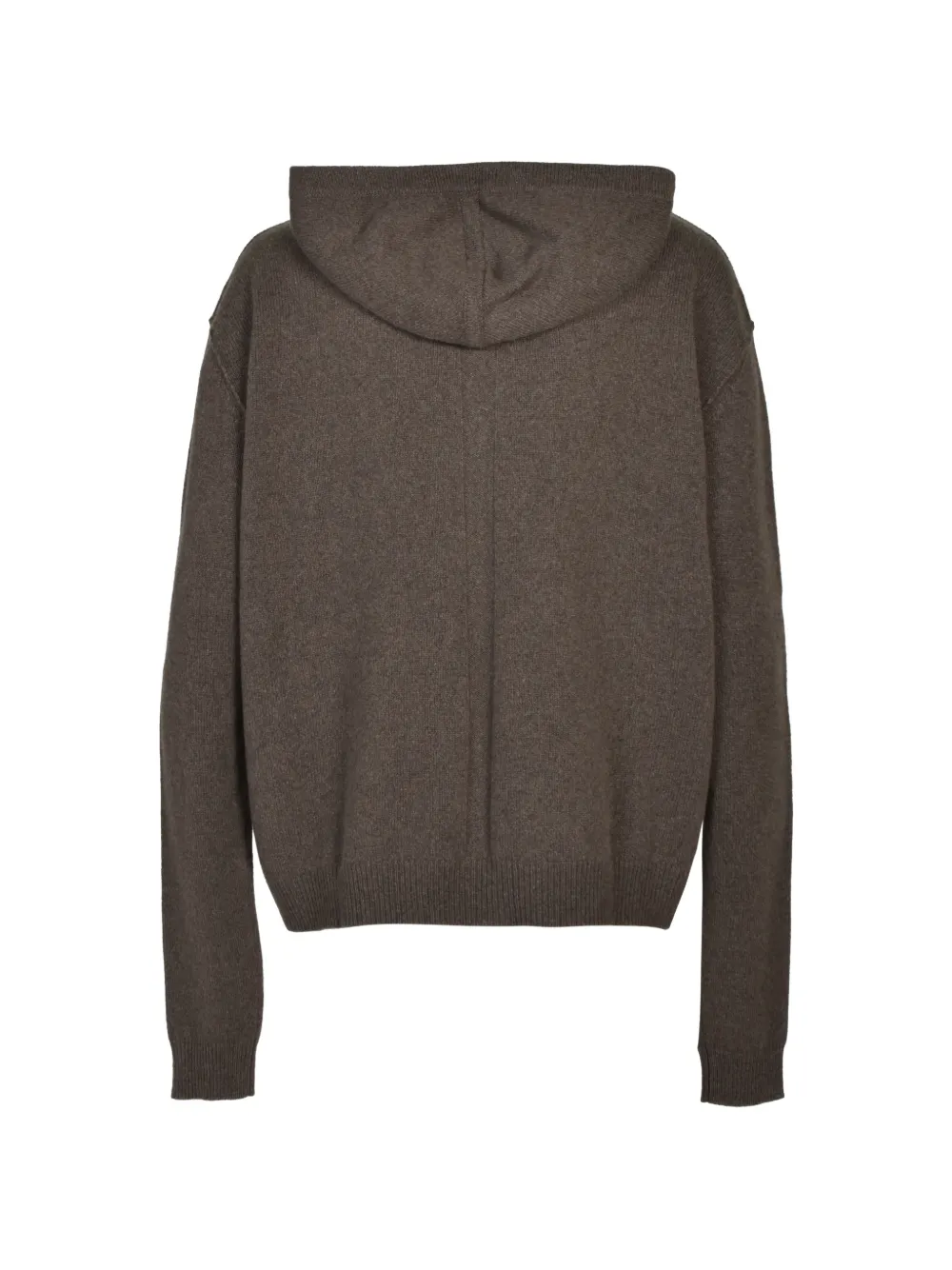 Rick Owens Gebreide hoodie Bruin
