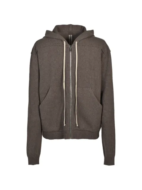 Rick Owens knitted zip-up hoodie