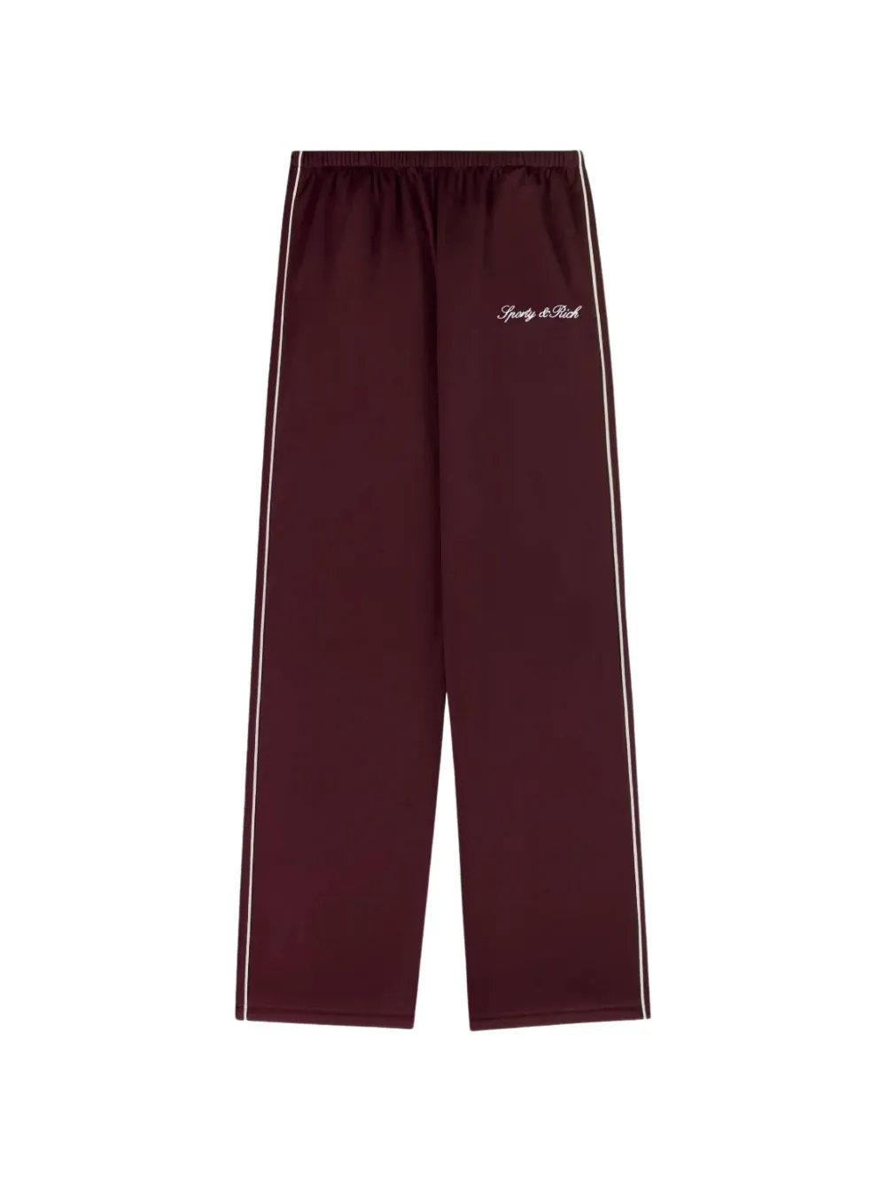 Sporty & Rich logo-print side-stripe track pants - Rosso