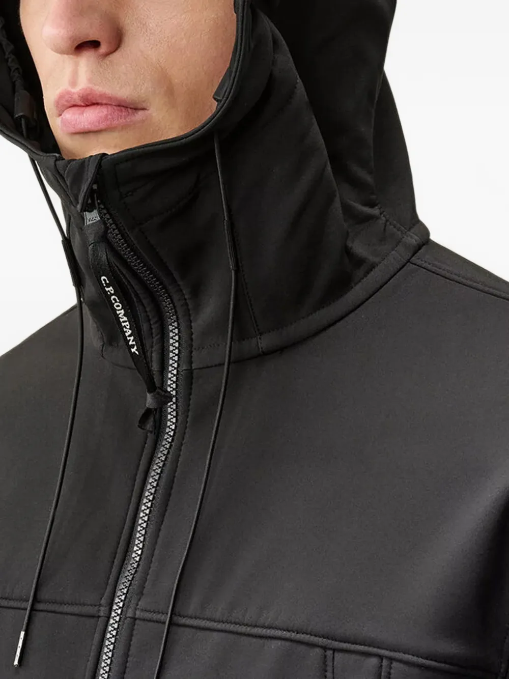 C.P. Company ^ C.P. Shell-R jack met goggle-detail Zwart