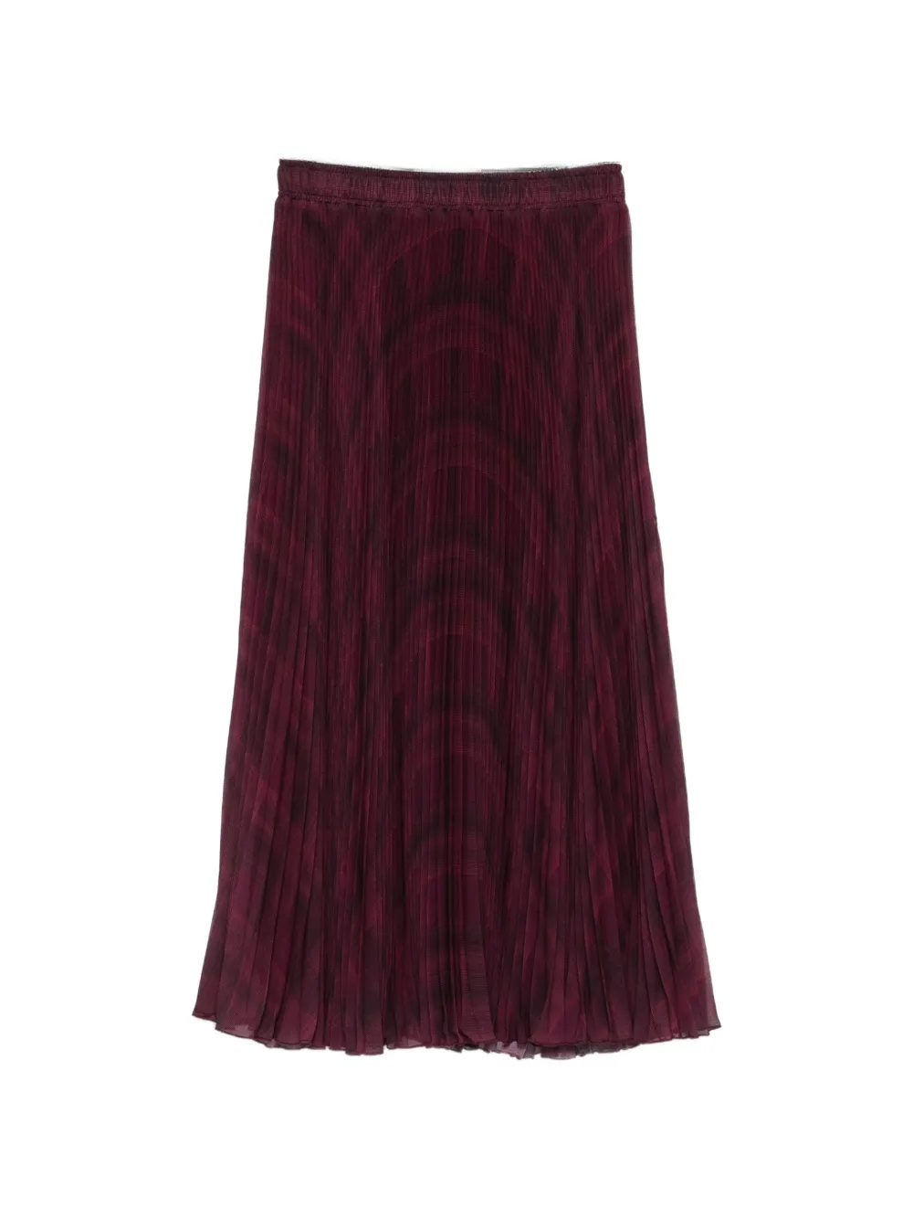 Ermanno Scervino plissé-effect patterned MIDI skirt