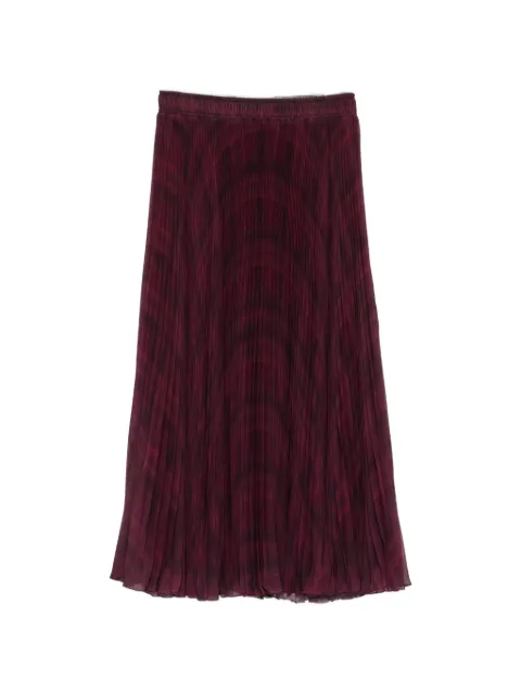 Ermanno Scervino plissé-effect patterned MIDI skirt