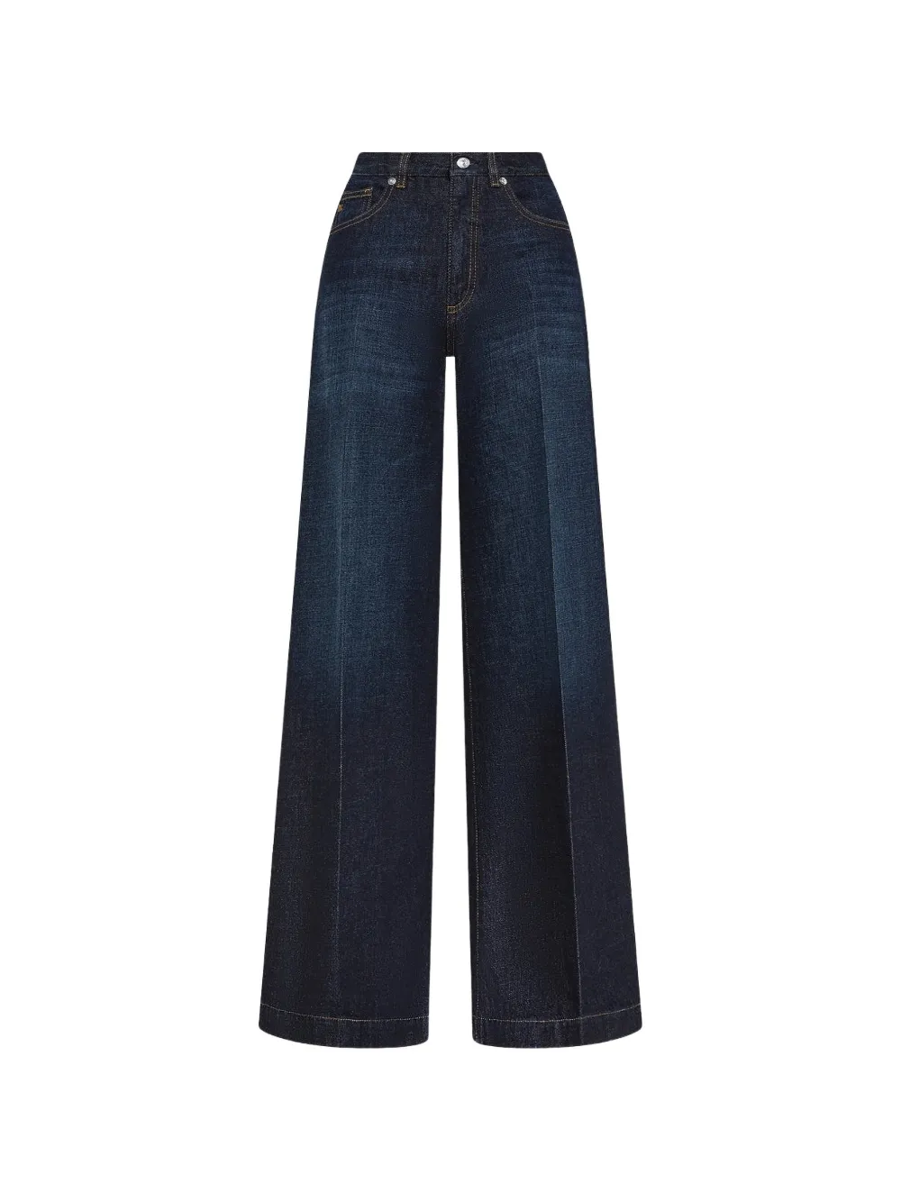 Nine In The Morning pressed-crease wide-leg jeans - Blu