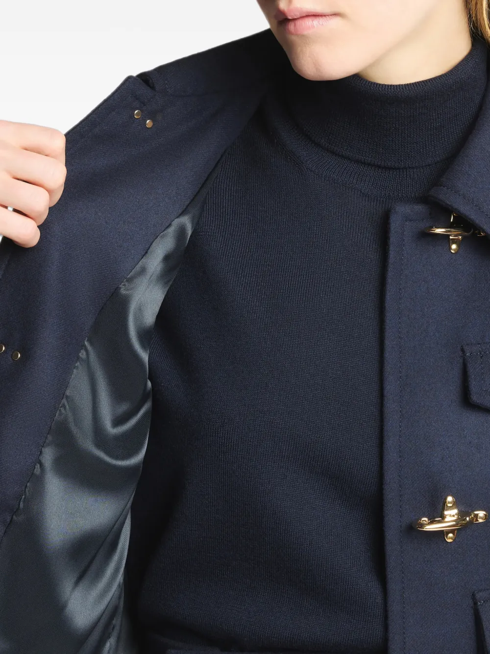 Fay 3 Ganci cropped jack met haaksluiting Blauw