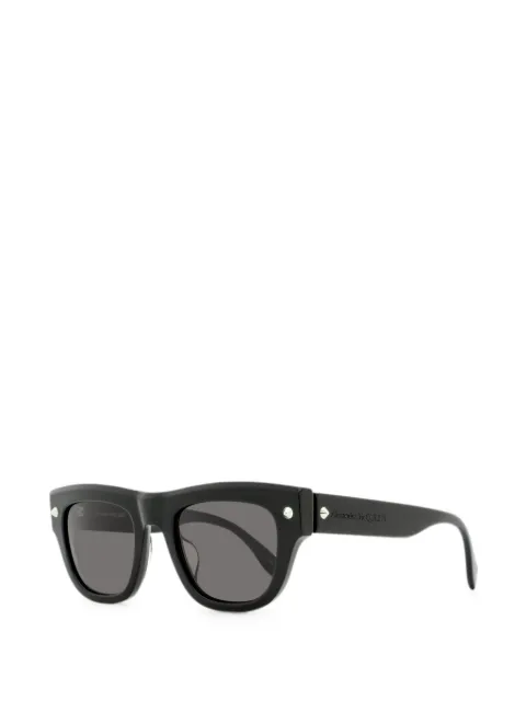 Alexander McQueen Eyewear spike-stud rectangle-frame sunglasses