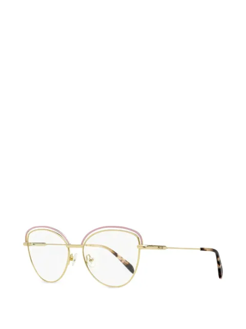 PUCCI enamel-accent butterfly-frame glasses