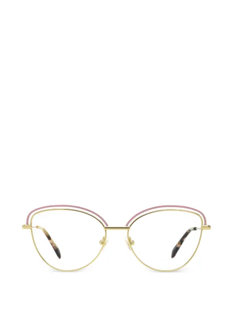 PUCCI enamel-accent butterfly-frame glasses