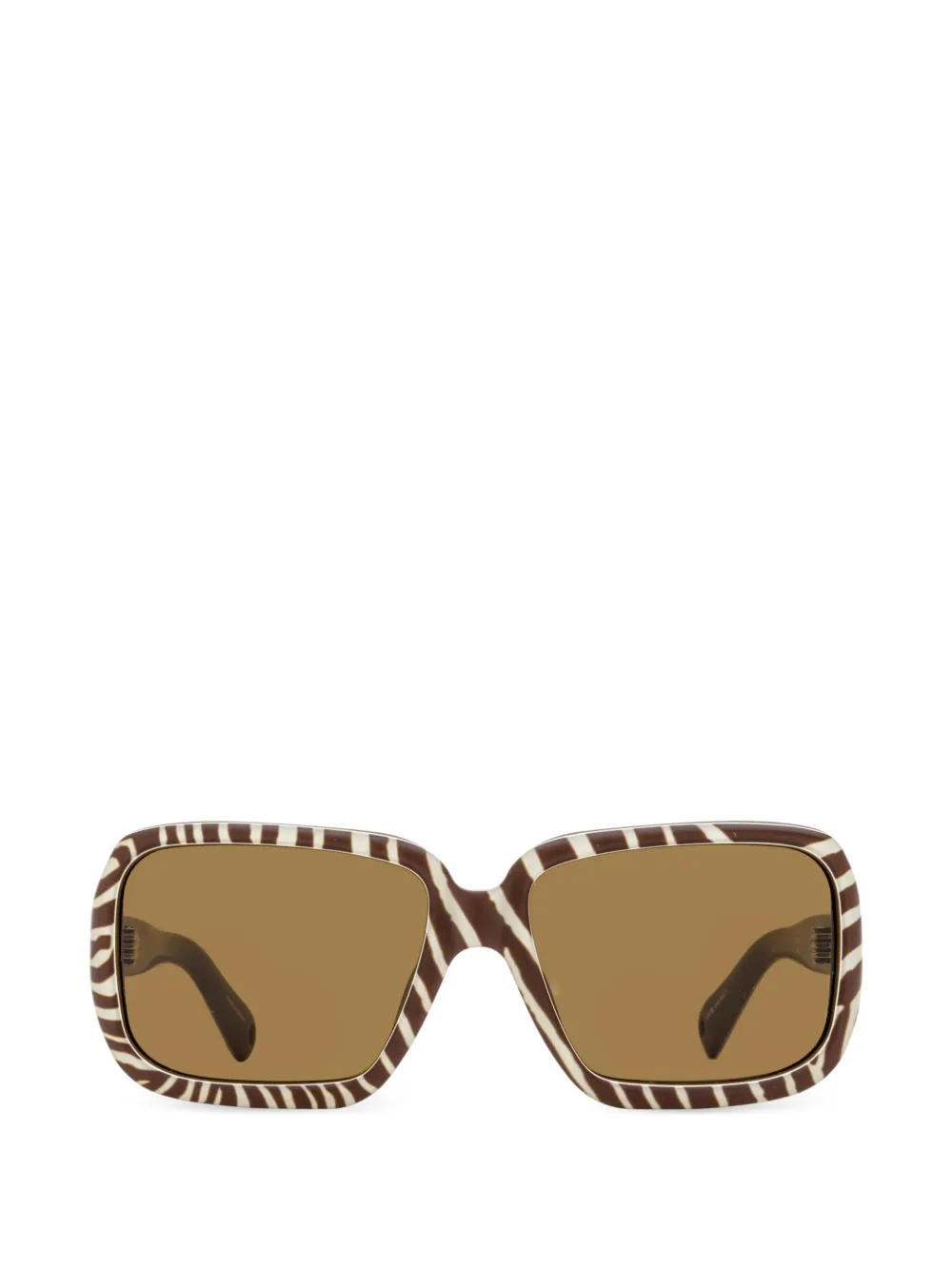 Jacquemus x Linda Farrow Cabana zonnebril Bruin