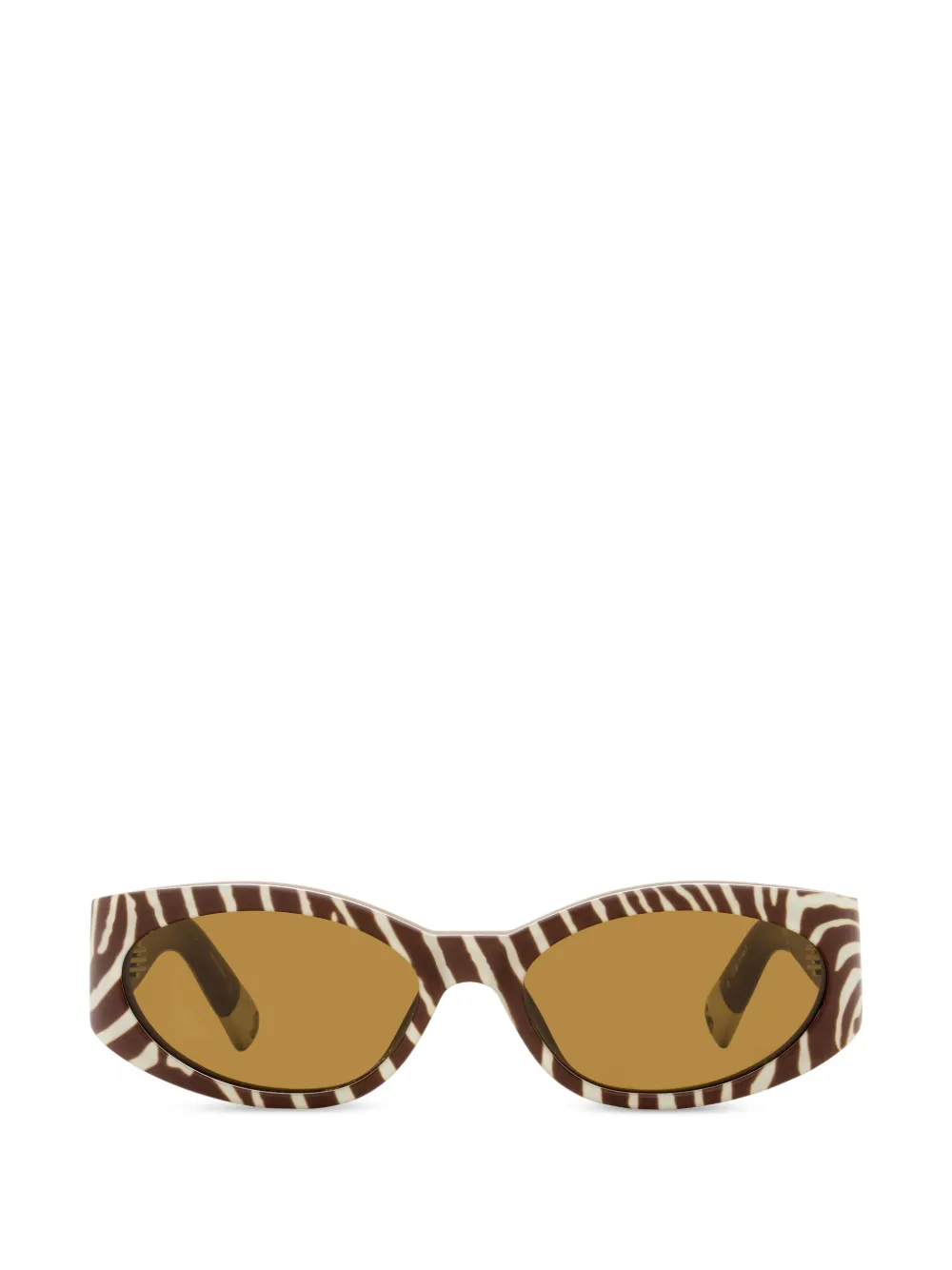 Jacquemus x Linda Farrow Ovalo sunglasses - Marrone