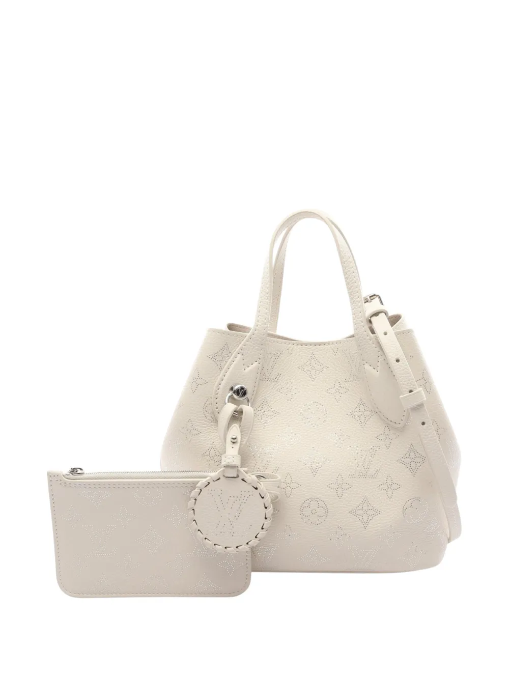 Louis Vuitton Pre-Owned 2020-2026 Monogram Mahina Blossom PM satchel - Bianco