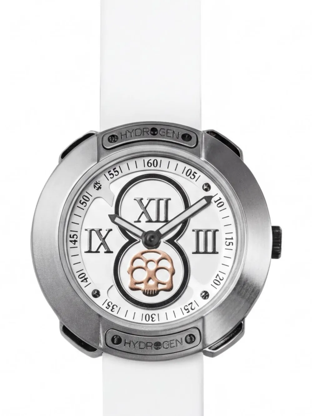 Hydrogen Vista Roman 29mm skull-motif watch - Weiß