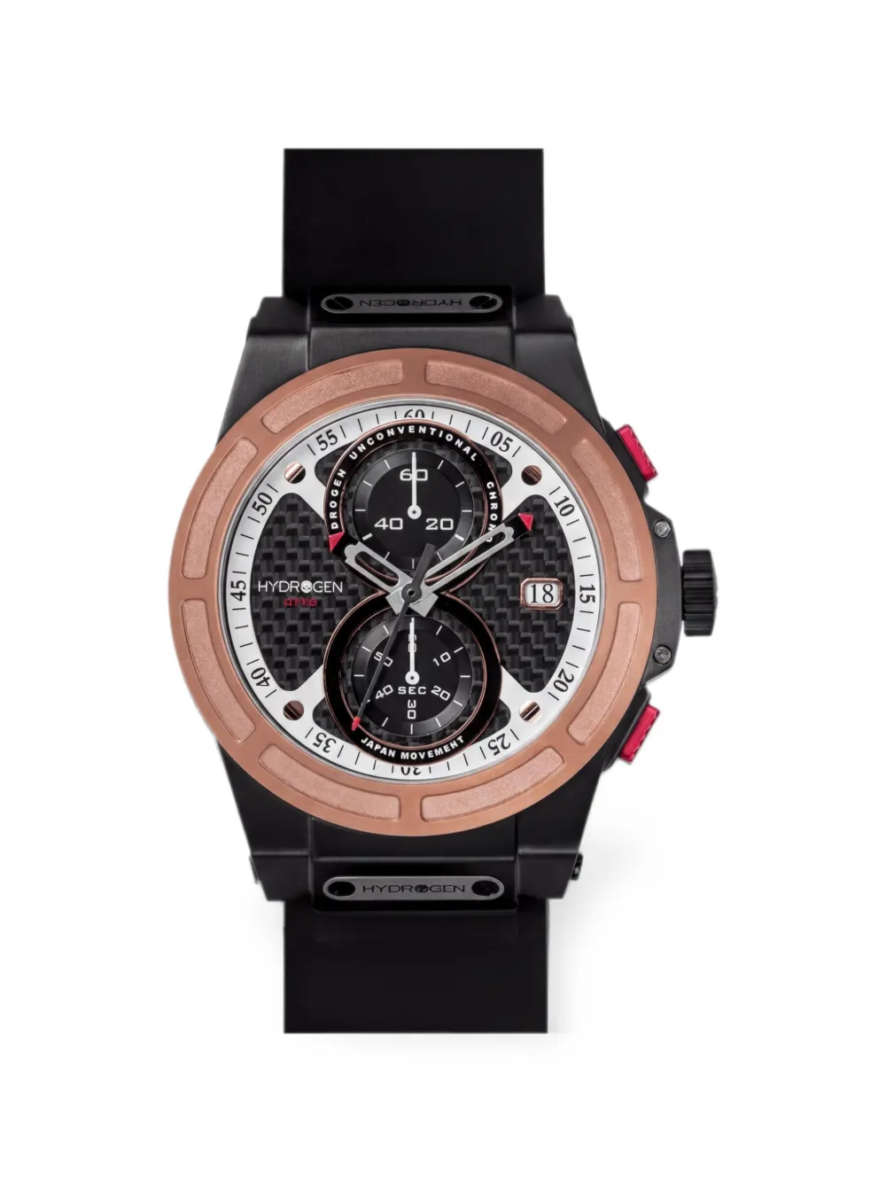 Hydrogen Otto 44mm chronograph watch - Nero