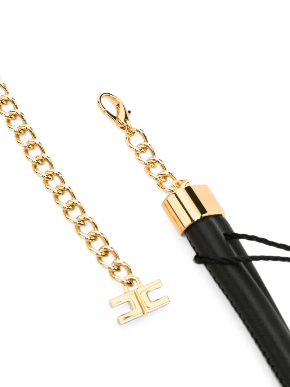 Elisabetta Franchi Riem met logoplakkaat Zwart