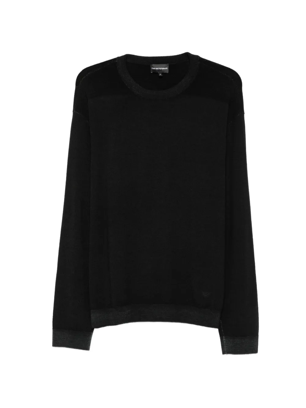 Emporio Armani Pullover mit rundem Ausschnitt - Schwarz