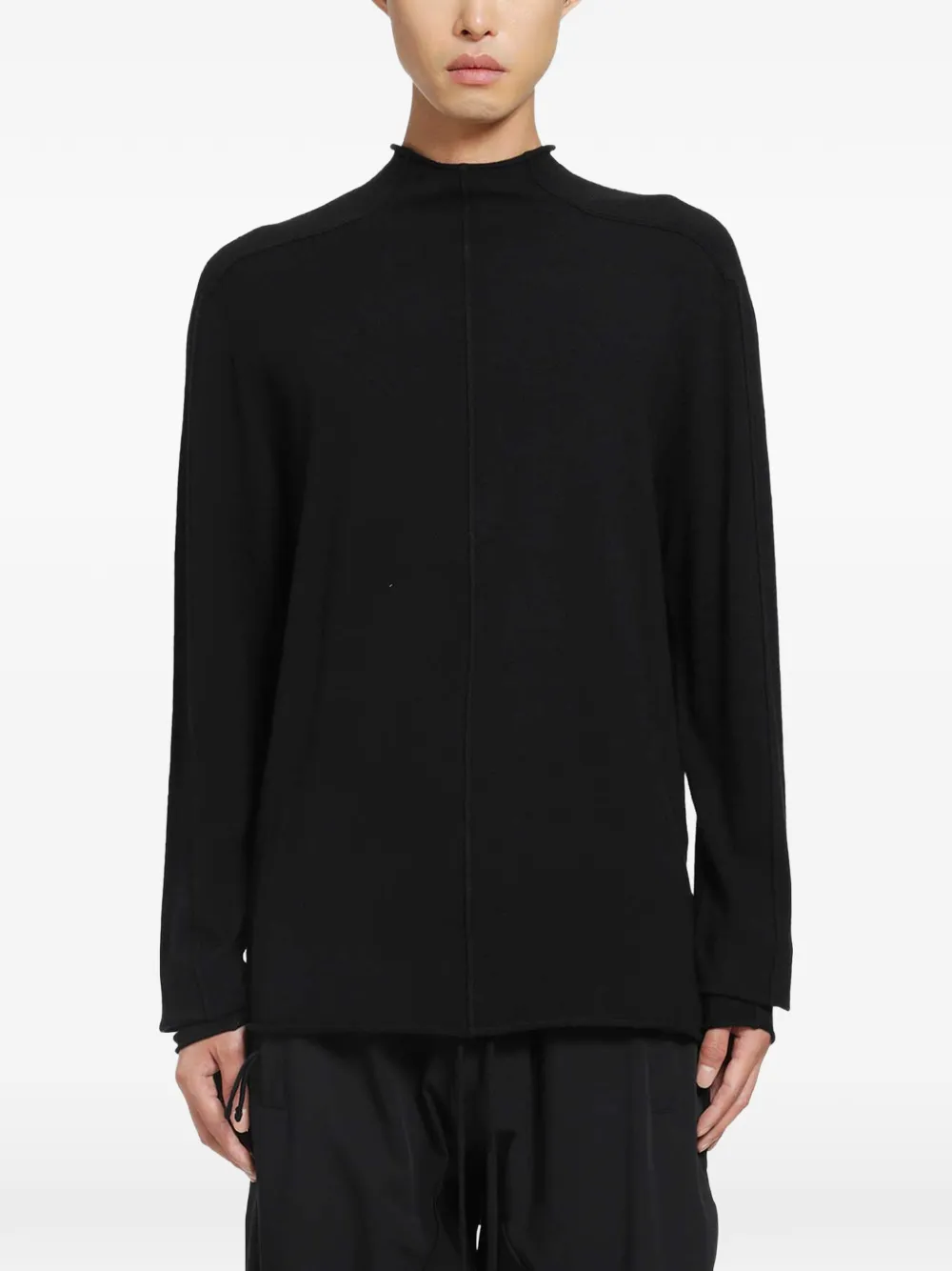 Thom Krom exposed-seam high-neck sweater | Black | Image 1