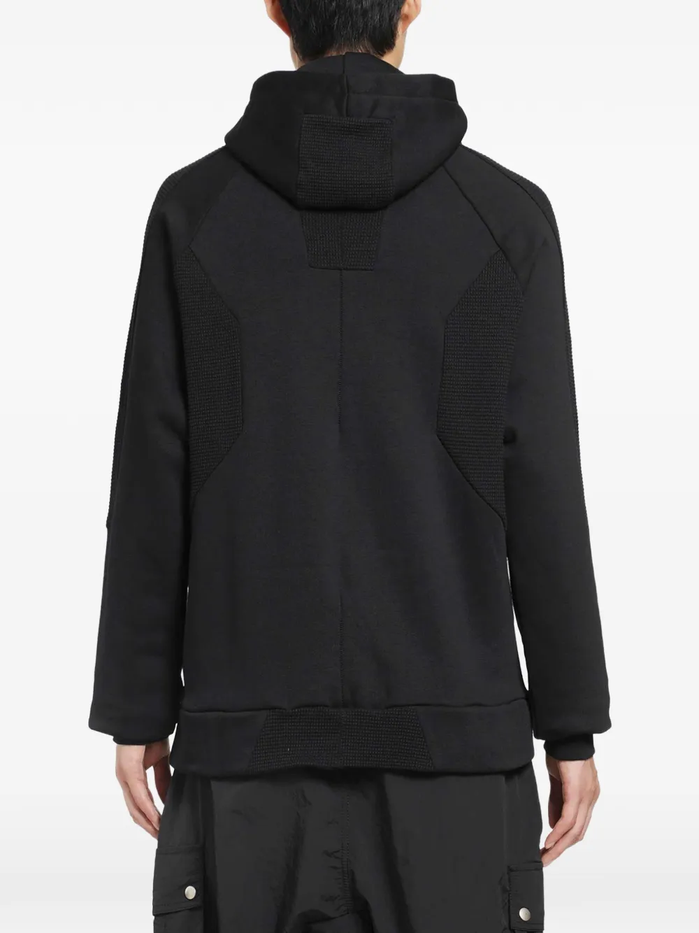 Thom Krom Hoodie met vlakken Zwart
