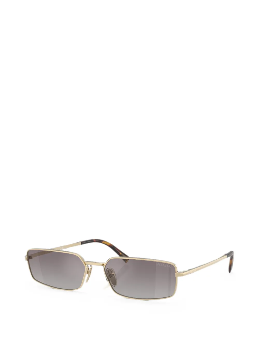 Prada Eyewear Zonnebril met rechthoekig montuur Goud