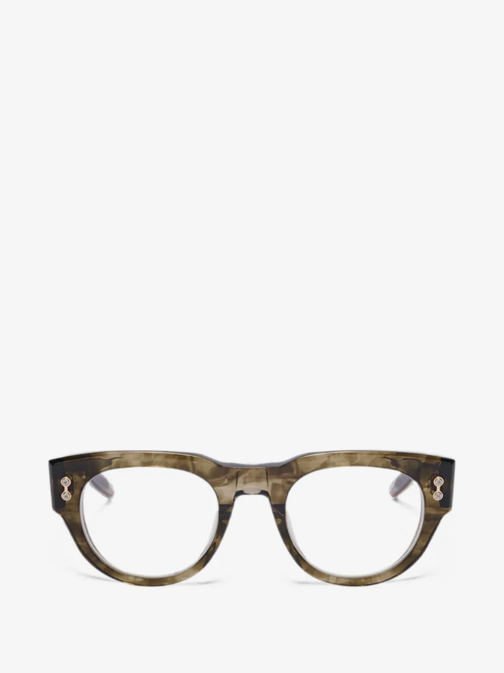Akoni Ursa square-frame glasses | Green | Image 1