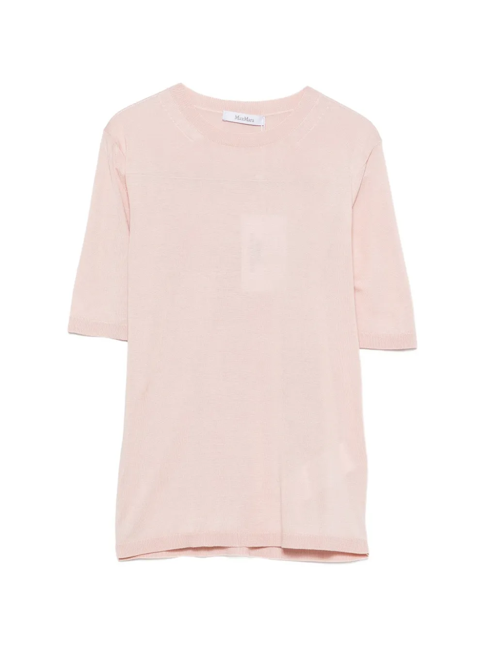 Max Mara short-sleeve knit T-shirt Roze