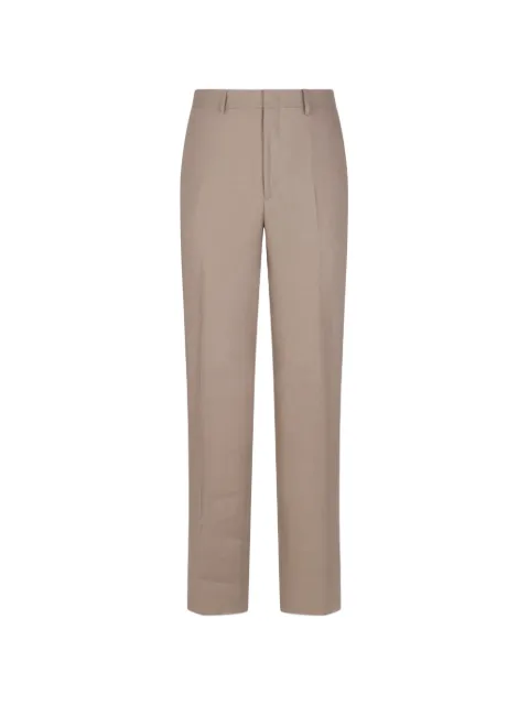Tagliatore linen straight-leg trousers