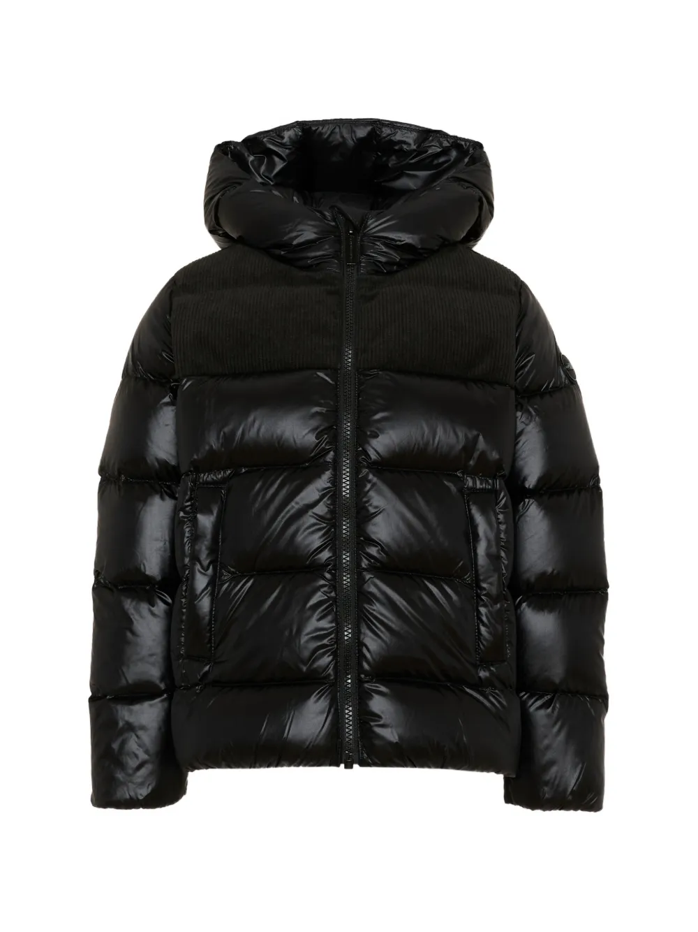 Colmar Kids corduroy-panel padded jacket - Nero