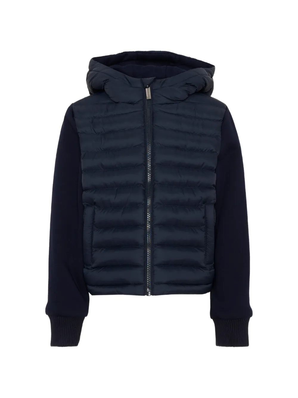 Colmar Kids quilted hooded fleece sleeves jacket - Blu